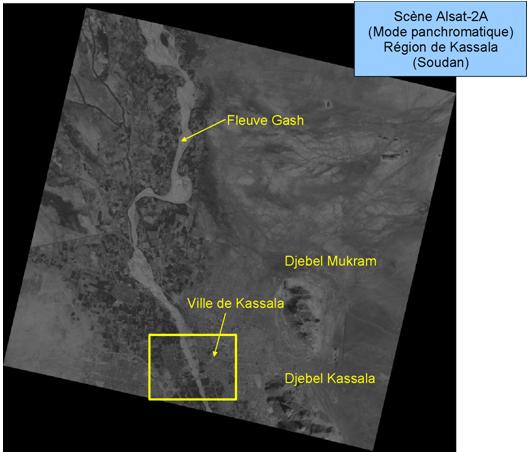 Images du satellite Alsat-2A à travers le monde