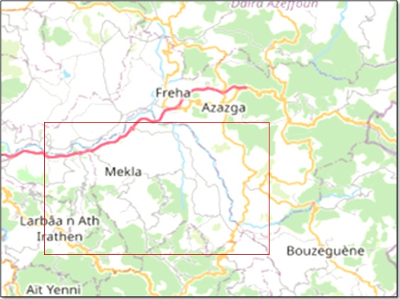 Évaluation des superficies touchées par les incendies de forêt survenus au niveau des communes de Mekla et Ait Khellili (W. Tizi Ouzou), à partir de l’imagerie satellitaire  Alsat-1B