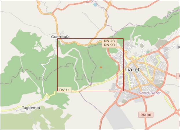 Évaluation des superficies touchées par les incendies de forêt survenus le 26 juillet au niveau de Guertoufa (W.Tiaret), à partir de l’imagerie satellitaire  Alsat-1B