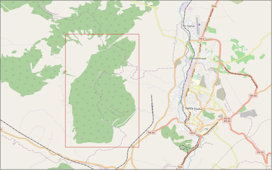 Évaluation des superficies touchées par les incendies de forêt survenus le 31 juillet 2020 au niveau des communes de Saida et Doui Thabet (Wilaya de  Saida ) , à partir de l’imagerie satellitaire  Alsat-1B